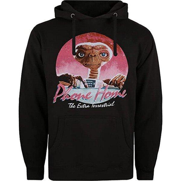 80's Kapuzenpullover Herren Schwarz M von E.T. the Extra-Terrestrial