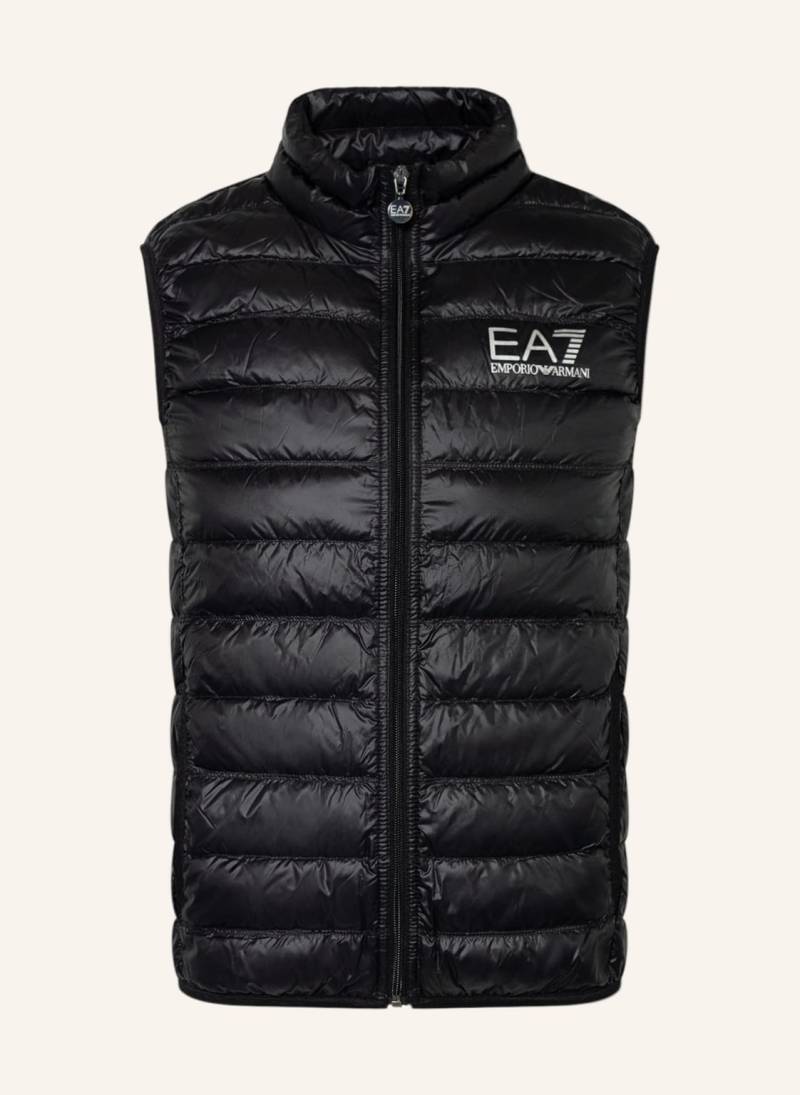 ea7 Emporio Armani Lightweight-Daunenweste schwarz von EA7 EMPORIO ARMANI