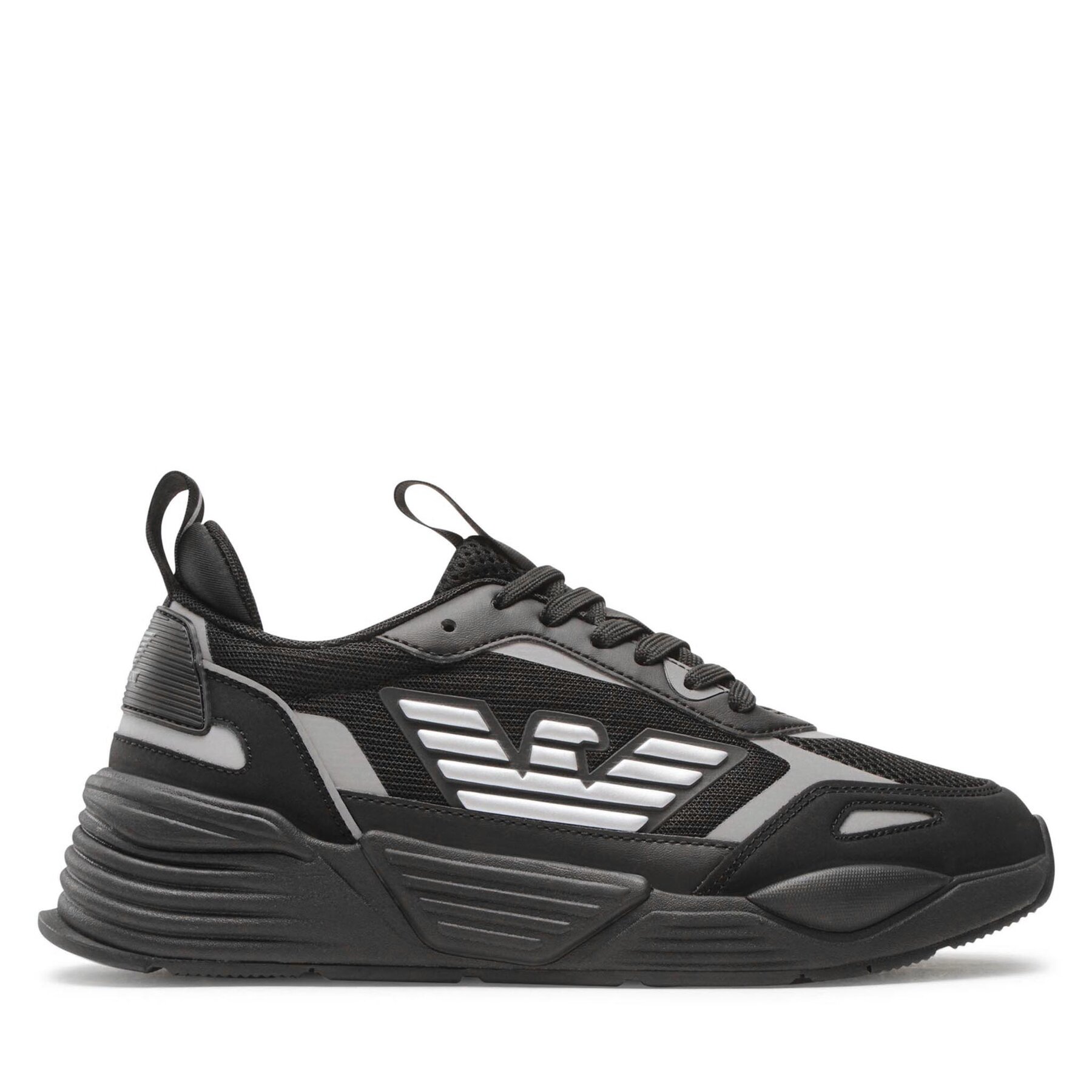 Sneakers EA7 Emporio Armani X8X070 XK165 M826 Triple Black/Silver von EA7 Emporio Armani