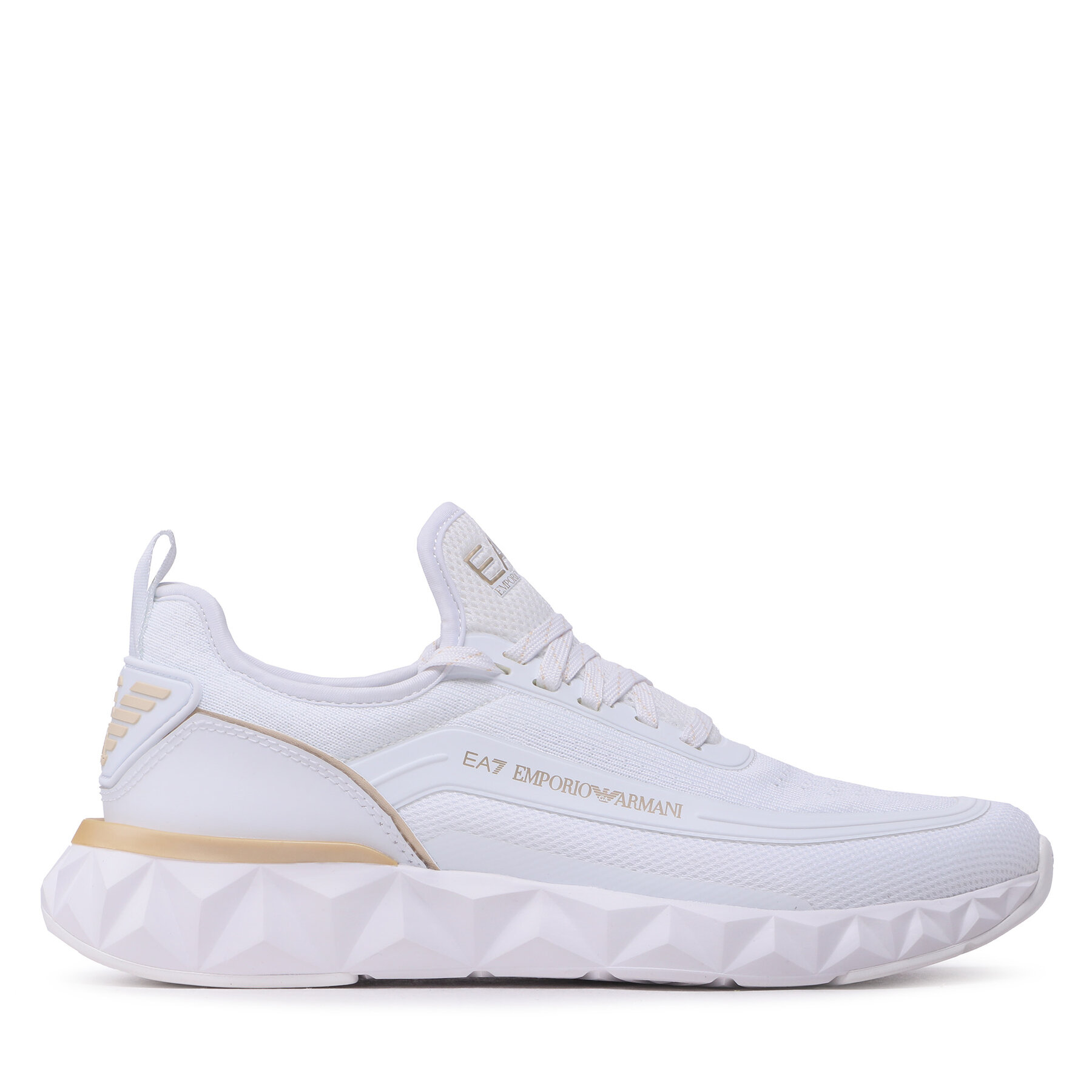 Sneakers EA7 Emporio Armani X8X106 XK262 N195 White/Light Gold von EA7 Emporio Armani