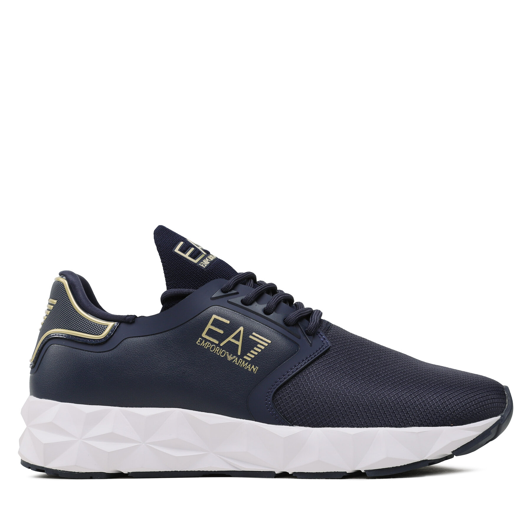 Sneakers EA7 Emporio Armani X8X123 XK300 S323 Black Iris/Ligh. Gold von EA7 Emporio Armani