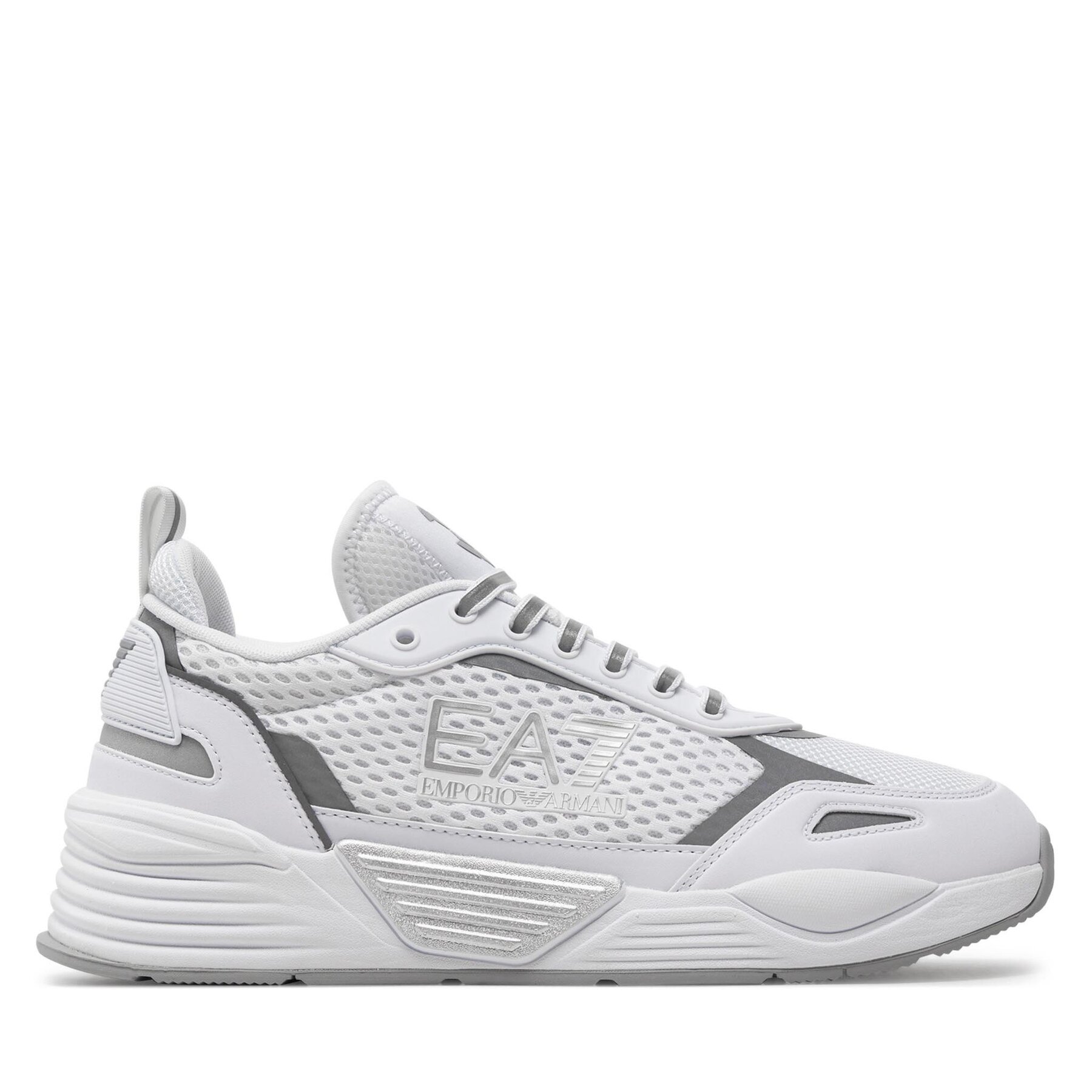 Sneakers EA7 Emporio Armani X8X159 XK379 N069 Opt White+Silver von EA7 Emporio Armani