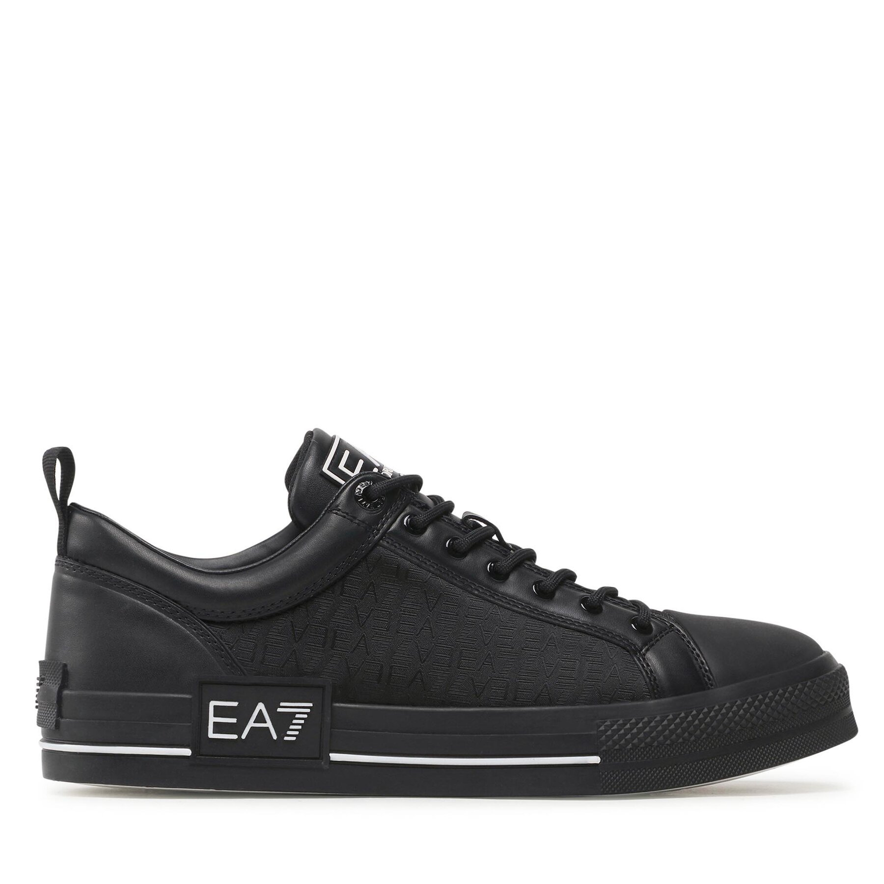 Sneakers aus Stoff EA7 Emporio Armani X8X135 XK294 S387 Triple Black/Wht Eb von EA7 Emporio Armani