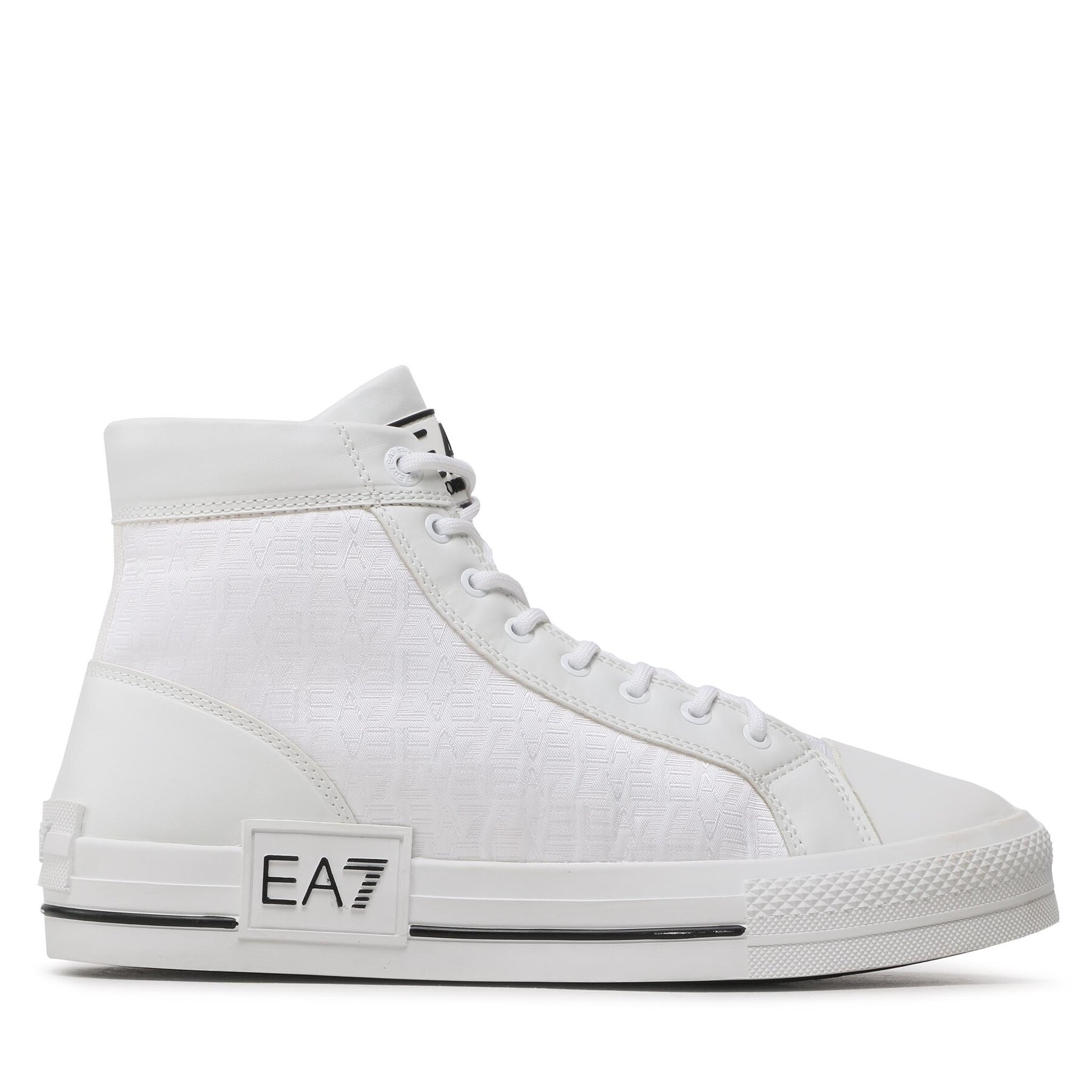 Sneakers aus Stoff EA7 Emporio Armani X8Z037 XK294 D611 White/Black von EA7 Emporio Armani