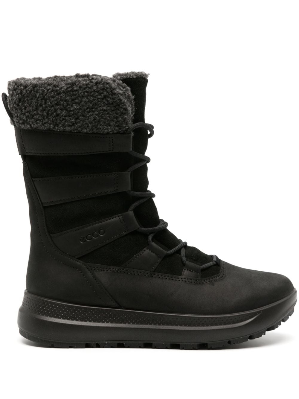 ECCO Solice insulated leather boots - Black von ECCO