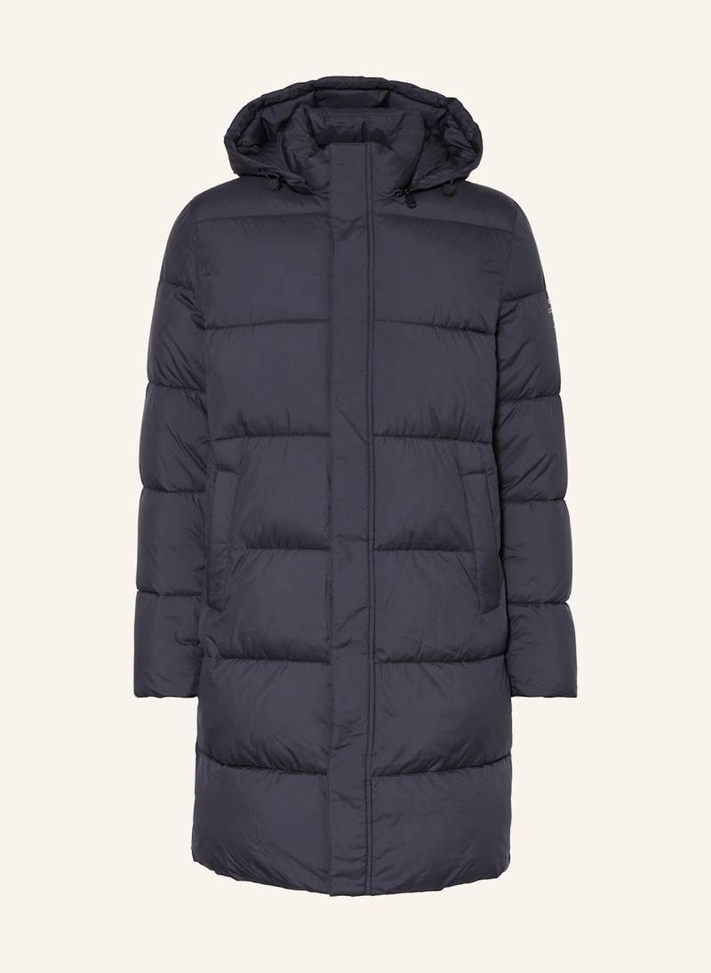 Ecoalf Steppmantel Velan Mit Abnehmbarer Kapuze blau von ECOALF