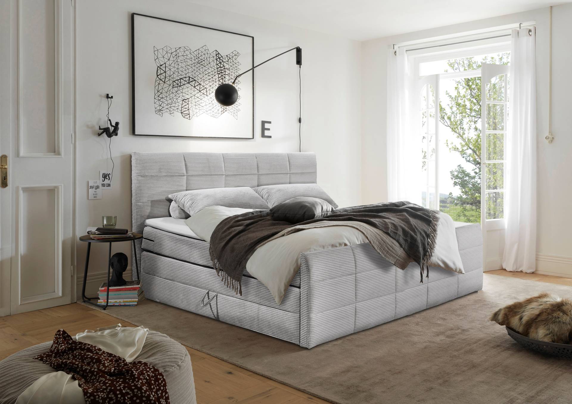 ED EXCITING DESIGN Boxspringbett »Bolivia«, harte Seite mit Kokosmatte, weiche Seite mit Filzabdeckung von ED EXCITING DESIGN