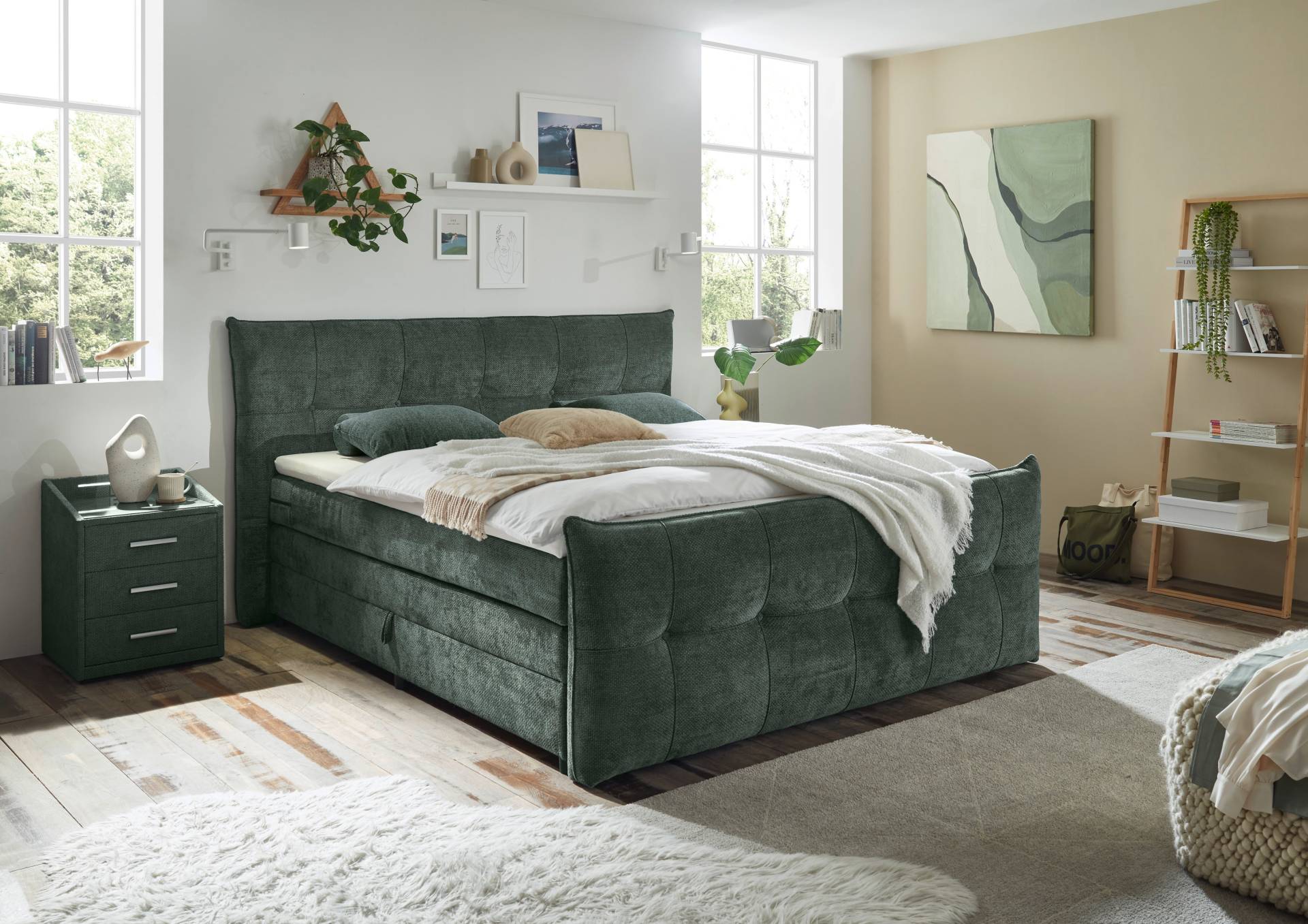 ED EXCITING DESIGN Boxspringbett »Gallina«, mit Bettkasten, inkl. Topper von ED EXCITING DESIGN