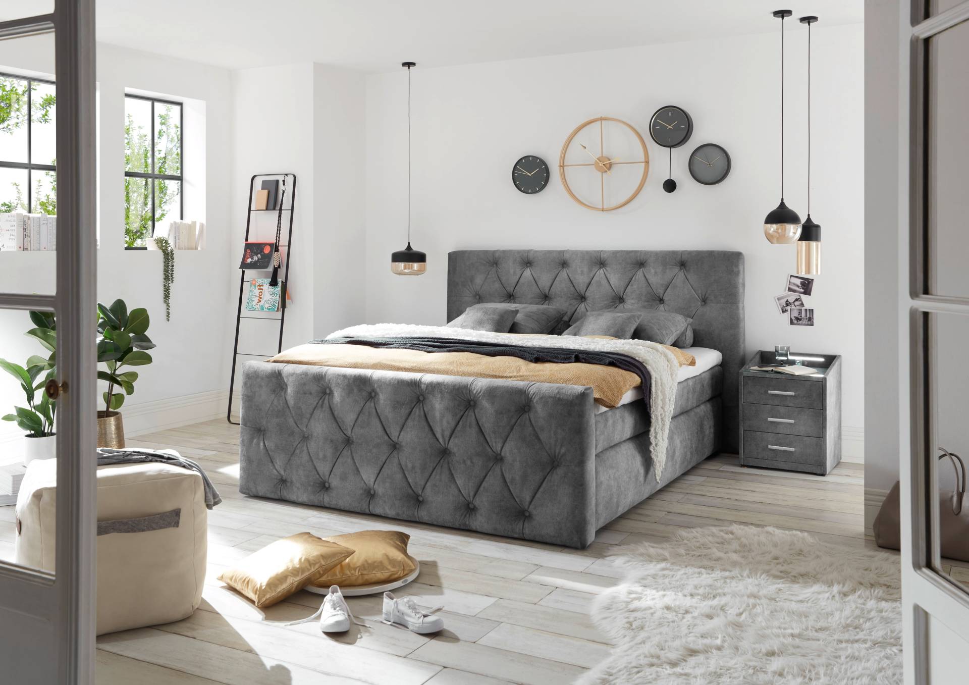 ED EXCITING DESIGN Boxspringbett »Hammonton« von ED EXCITING DESIGN