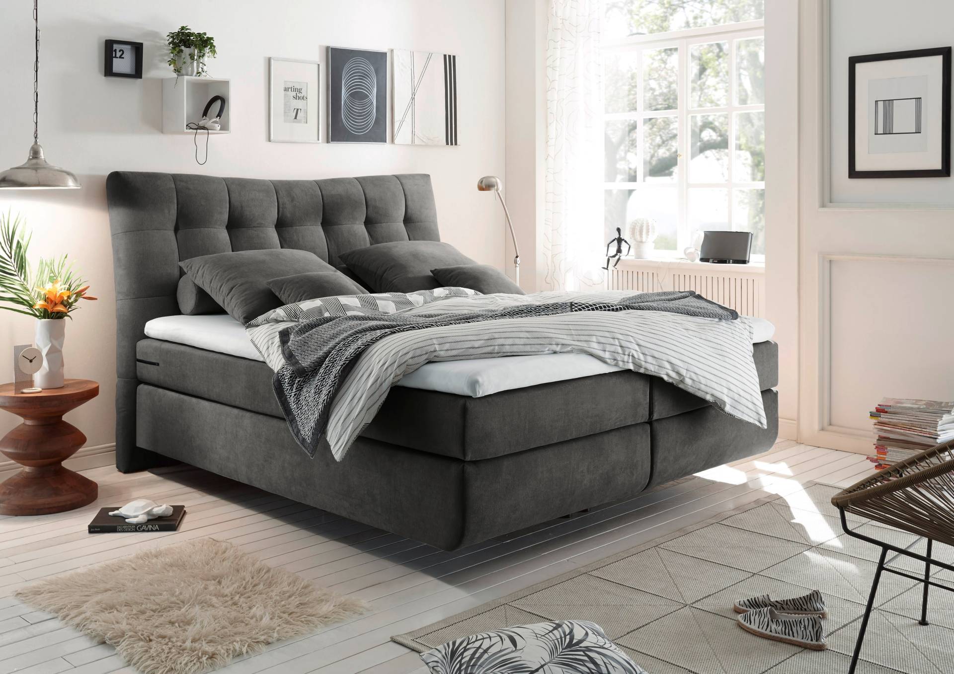 ED EXCITING DESIGN Boxspringbett »Malibu« von ED EXCITING DESIGN