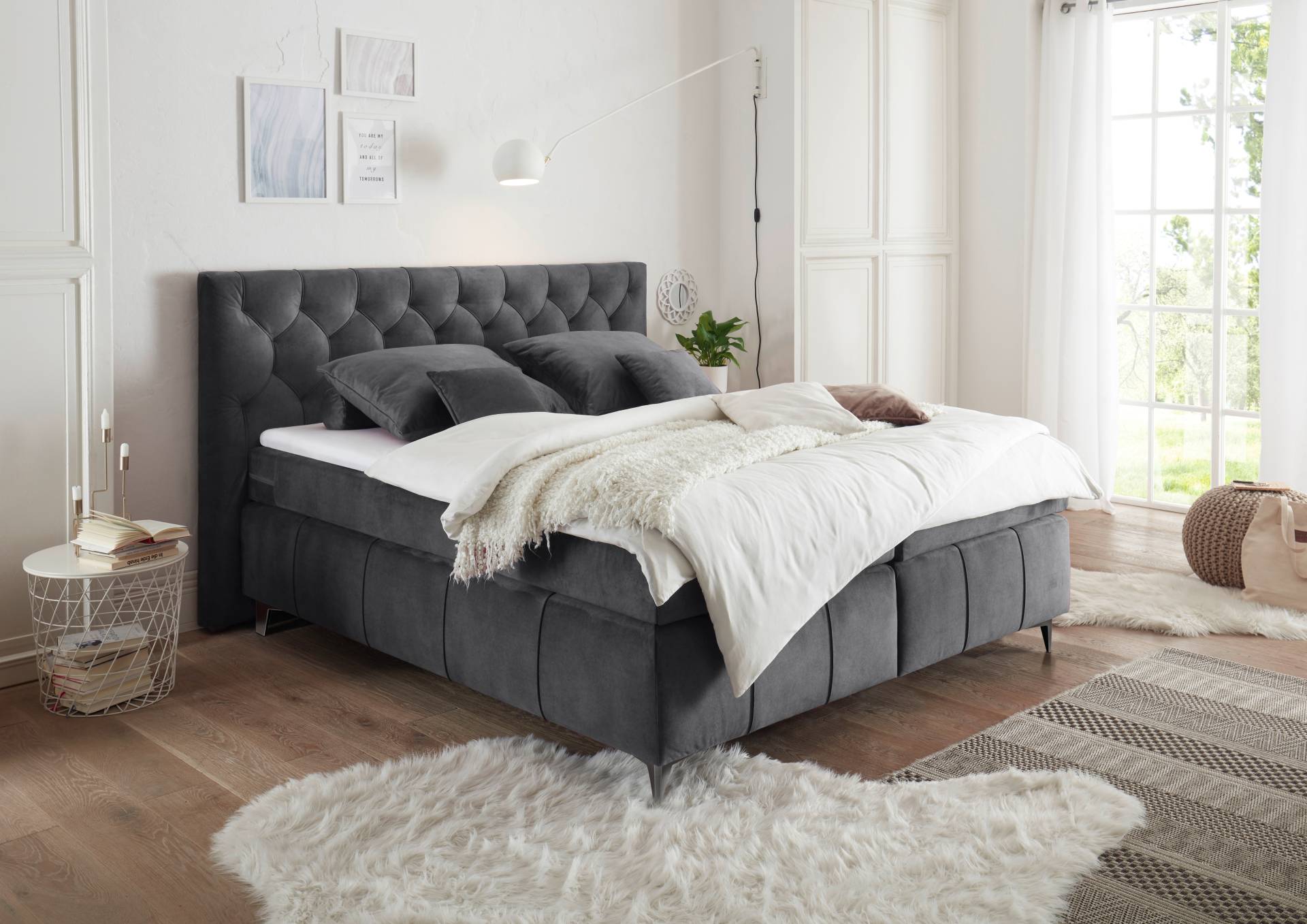 ED EXCITING DESIGN Boxspringbett »Pembroke«, inkl. Topper ED EXCITING DESIGN Boxspringbett »Pembroke«, inkl. Topper von ED EXCITING DESIGN