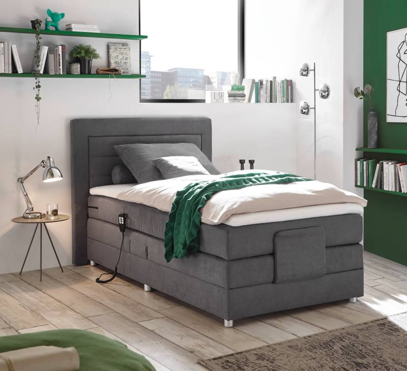 ED EXCITING DESIGN Boxspringbett »Saba 2«, inkl. Motor und Topper von ED EXCITING DESIGN