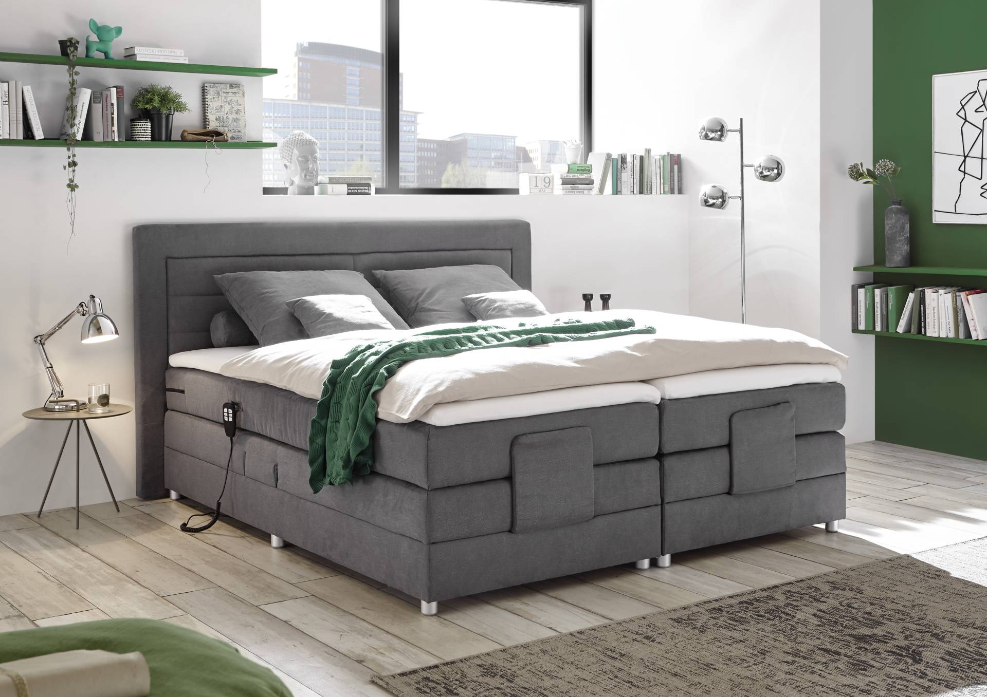 ED EXCITING DESIGN Boxspringbett »Saba 2«, inkl. Motor und Topper von ED EXCITING DESIGN