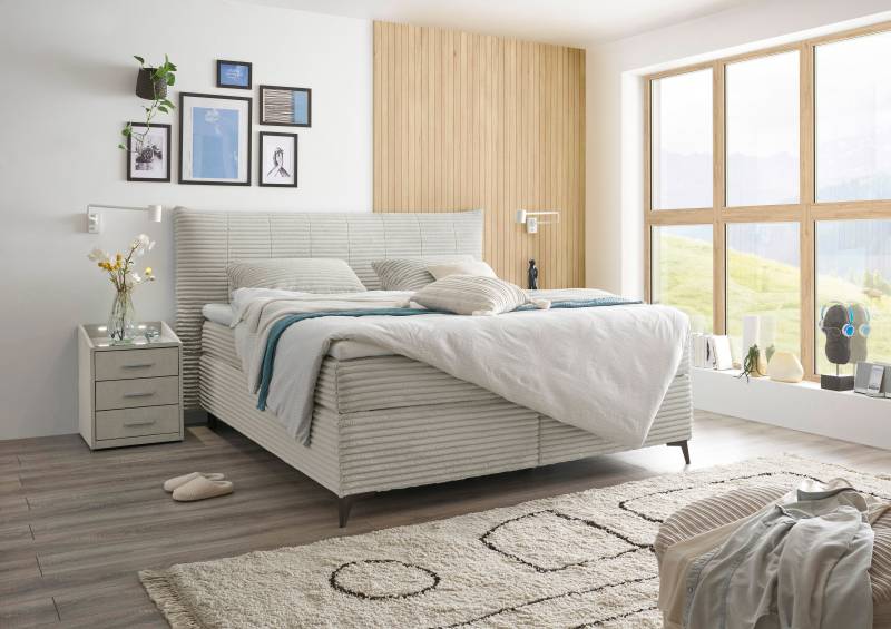 ED EXCITING DESIGN Boxspringbett »Seattle«, harte Seite mit Kokosmatte, weiche Seite mit Filzabdeckung von ED EXCITING DESIGN