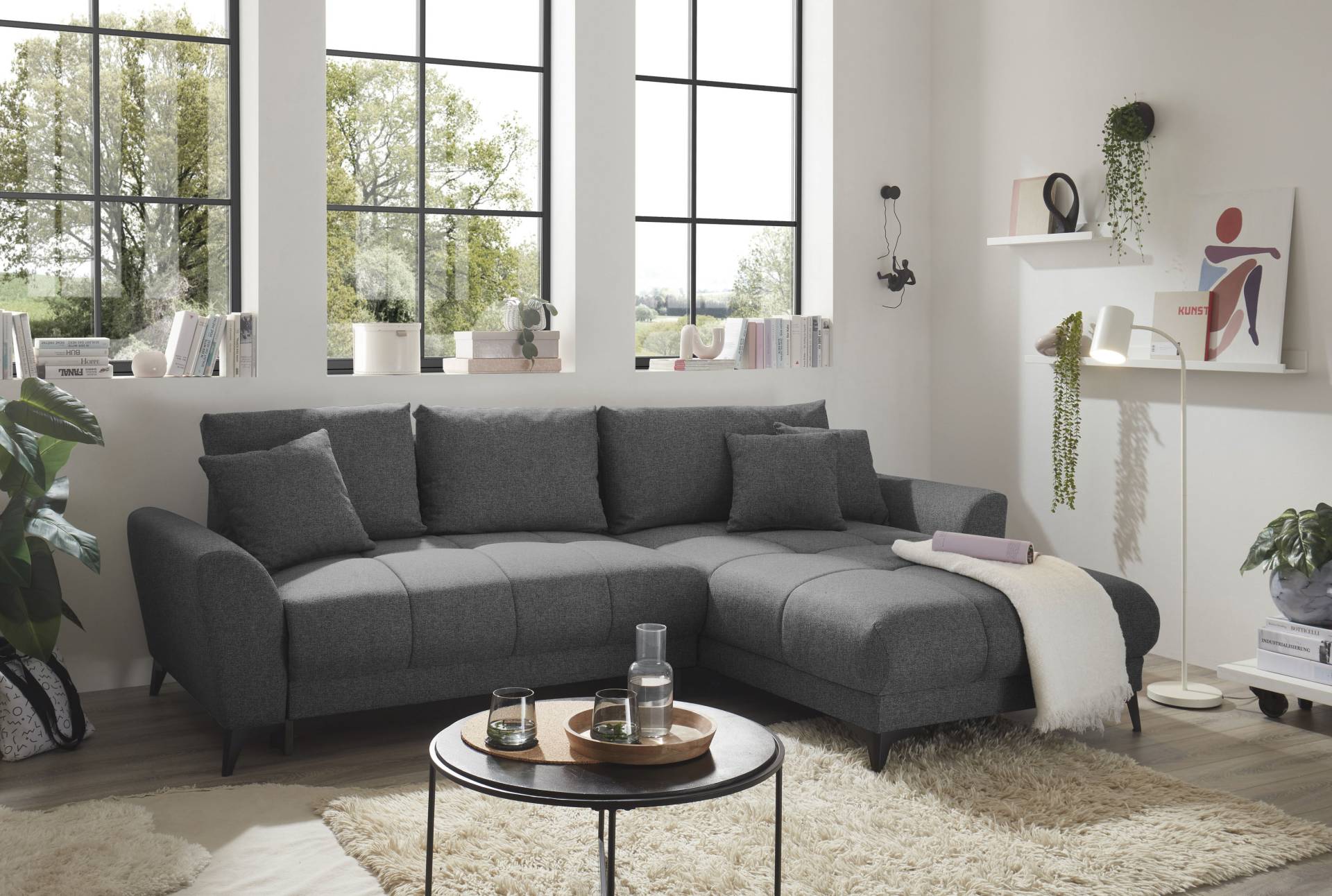 ED EXCITING DESIGN Ecksofa »Bern L-Form«, frei im Raum stellbar, mit Bettkasten, mit Schlaffunktion ED EXCITING DESIGN Ecksofa »Bern L-Form«, frei im Raum stellbar, mit Bettkasten, mit Schlaffunktion von ED EXCITING DESIGN