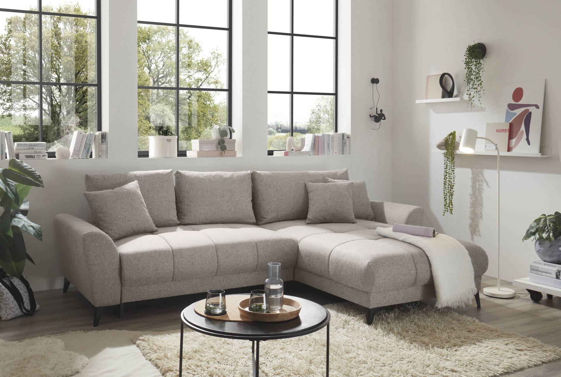 ED EXCITING DESIGN Ecksofa »Bern L-Form«, frei im Raum stellbar, mit Bettkasten, mit Schlaffunktion ED EXCITING DESIGN Ecksofa »Bern L-Form«, frei im Raum stellbar, mit Bettkasten, mit Schlaffunktion von ED EXCITING DESIGN