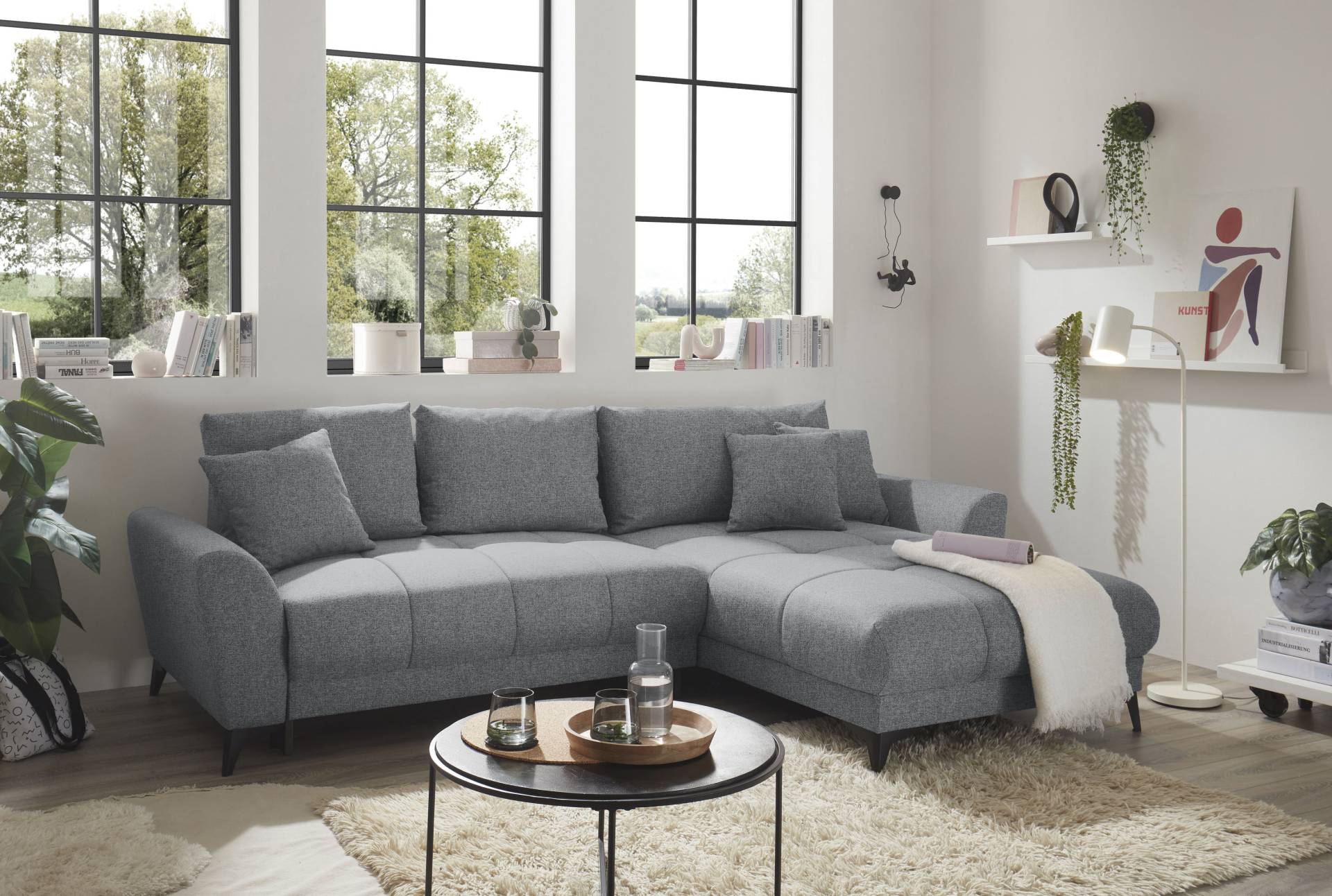 ED EXCITING DESIGN Ecksofa »Bern L-Form«, frei im Raum stellbar, mit Bettkasten, mit Schlaffunktion ED EXCITING DESIGN Ecksofa »Bern L-Form«, frei im Raum stellbar, mit Bettkasten, mit Schlaffunktion von ED EXCITING DESIGN