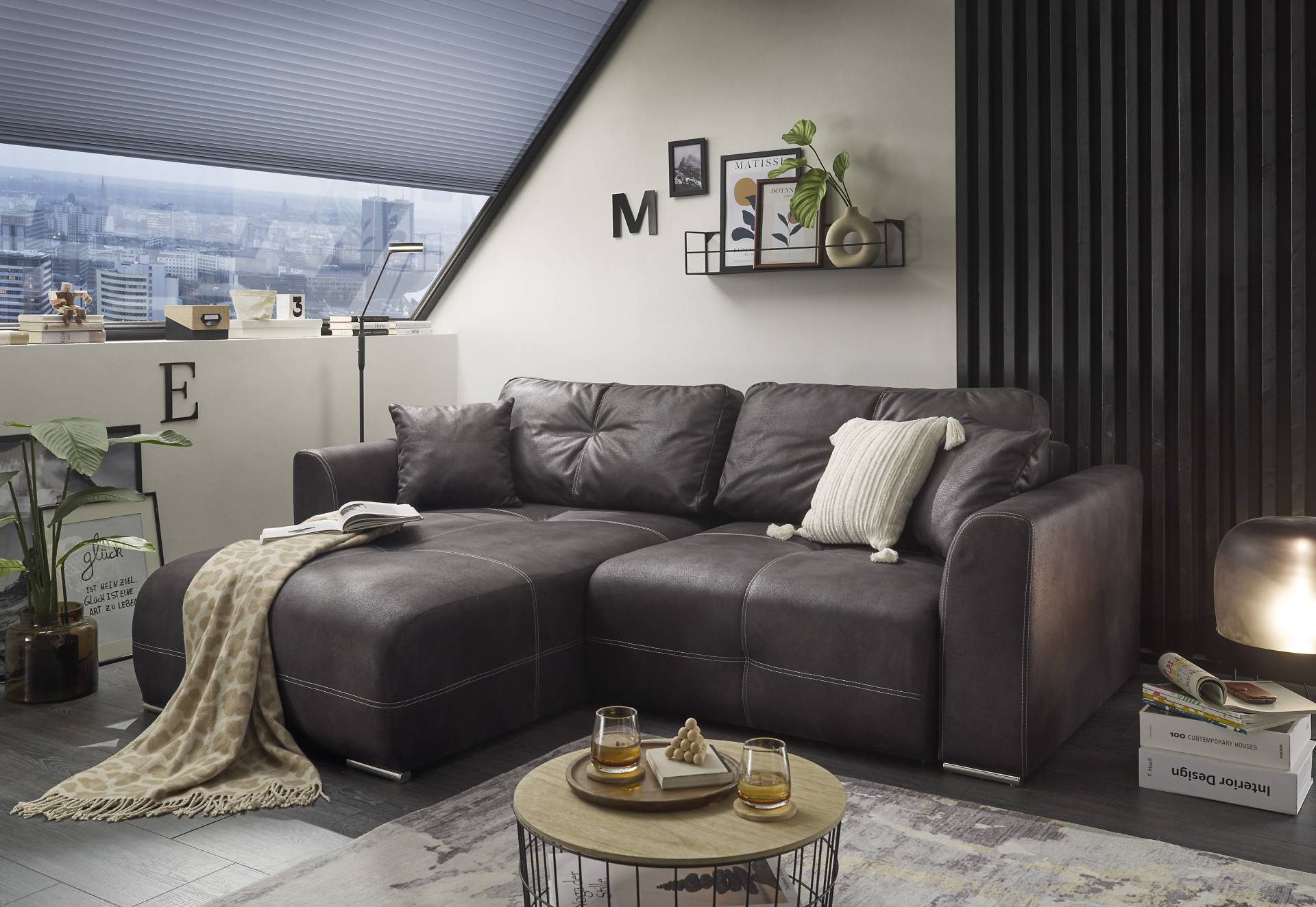 ED EXCITING DESIGN Ecksofa »Dolan L-Form«, mit Bettfunktion und Bettkasten, sowie Rücken- und Zierkissen ED EXCITING DESIGN Ecksofa »Dolan L-Form«, mit Bettfunktion und Bettkasten, sowie Rücken- und Zierkissen von ED EXCITING DESIGN