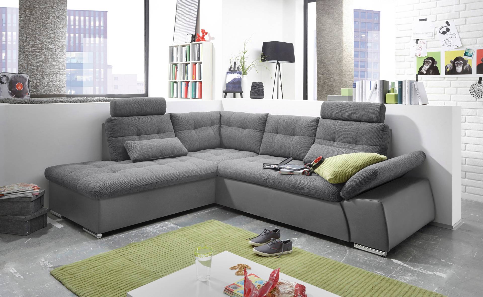 ED EXCITING DESIGN Ecksofa »Jakarta L-Form«, mit Bettfunktion, Kopfstützen, Nierenkissen etc. ED EXCITING DESIGN Ecksofa »Jakarta L-Form«, mit Bettfunktion, Kopfstützen, Nierenkissen etc. von ED EXCITING DESIGN