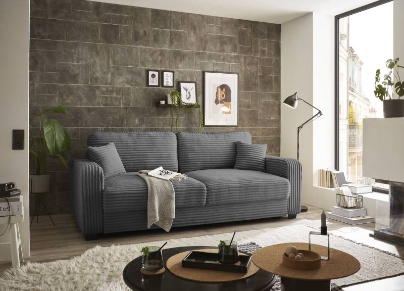 ED EXCITING DESIGN Schlafsofa »Carrara«, mit Bettkasten & 2 Zierkissen von ED EXCITING DESIGN
