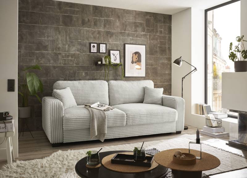 ED EXCITING DESIGN Schlafsofa »Carrara«, mit Bettkasten & 2 Zierkissen von ED EXCITING DESIGN