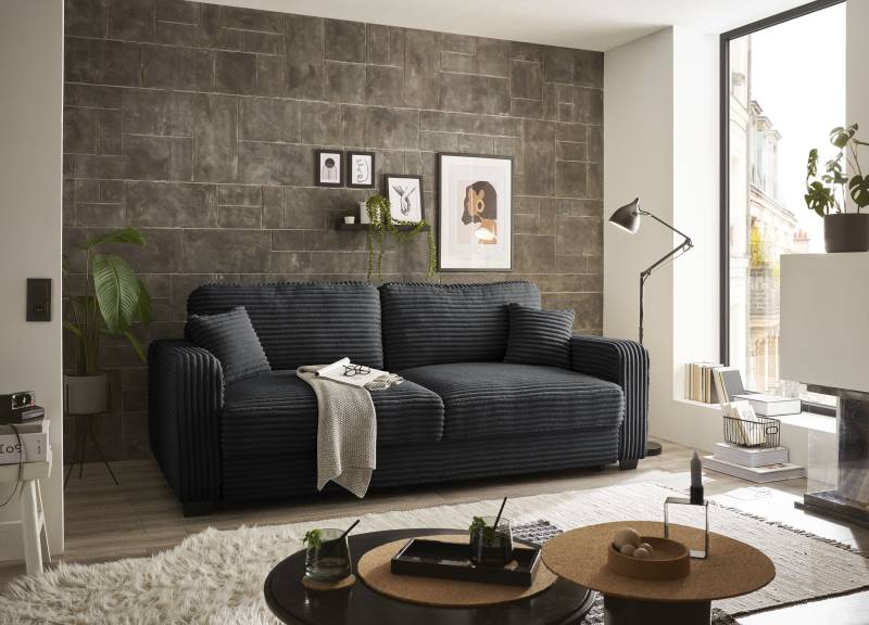 ED EXCITING DESIGN Schlafsofa »Carrara«, mit Bettkasten & 2 Zierkissen von ED EXCITING DESIGN
