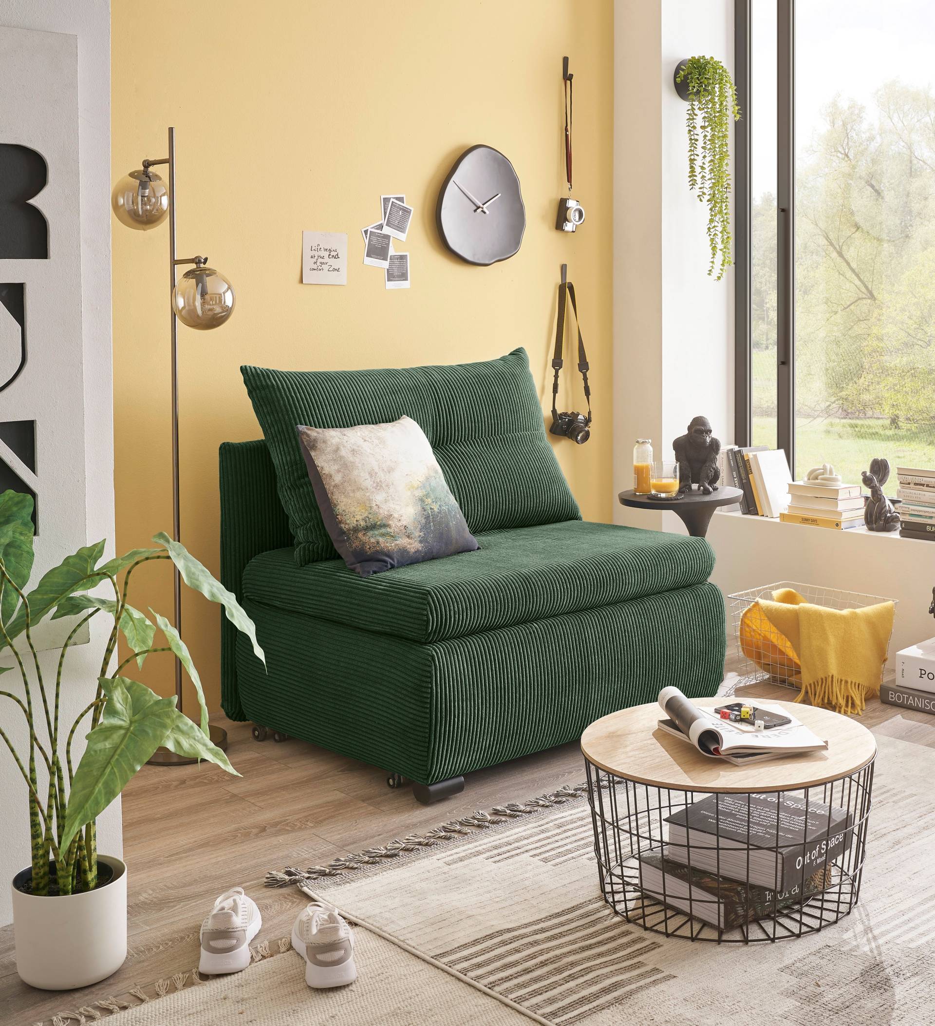 ED EXCITING DESIGN Schlafsofa »Charlie«, frei im Raum stellbar, mit Bettkasten, Schlaffunktion & 1 Rückenkissen ED EXCITING DESIGN Schlafsofa »Charlie«, frei im Raum stellbar, mit Bettkasten, Schlaffunktion & 1 Rückenkissen von ED EXCITING DESIGN