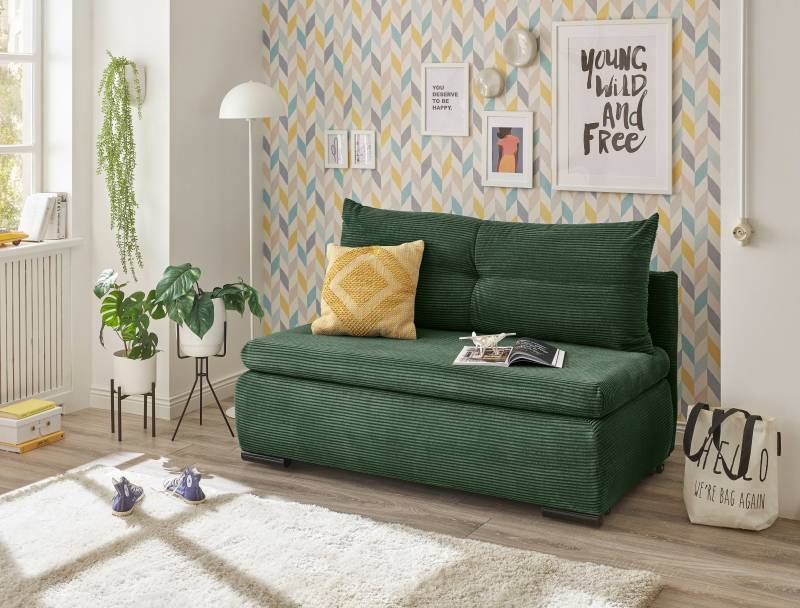 ED EXCITING DESIGN Schlafsofa »Charlie«, Schlafsessel mit Bettkasten & 1 Rückenkissen von ED EXCITING DESIGN