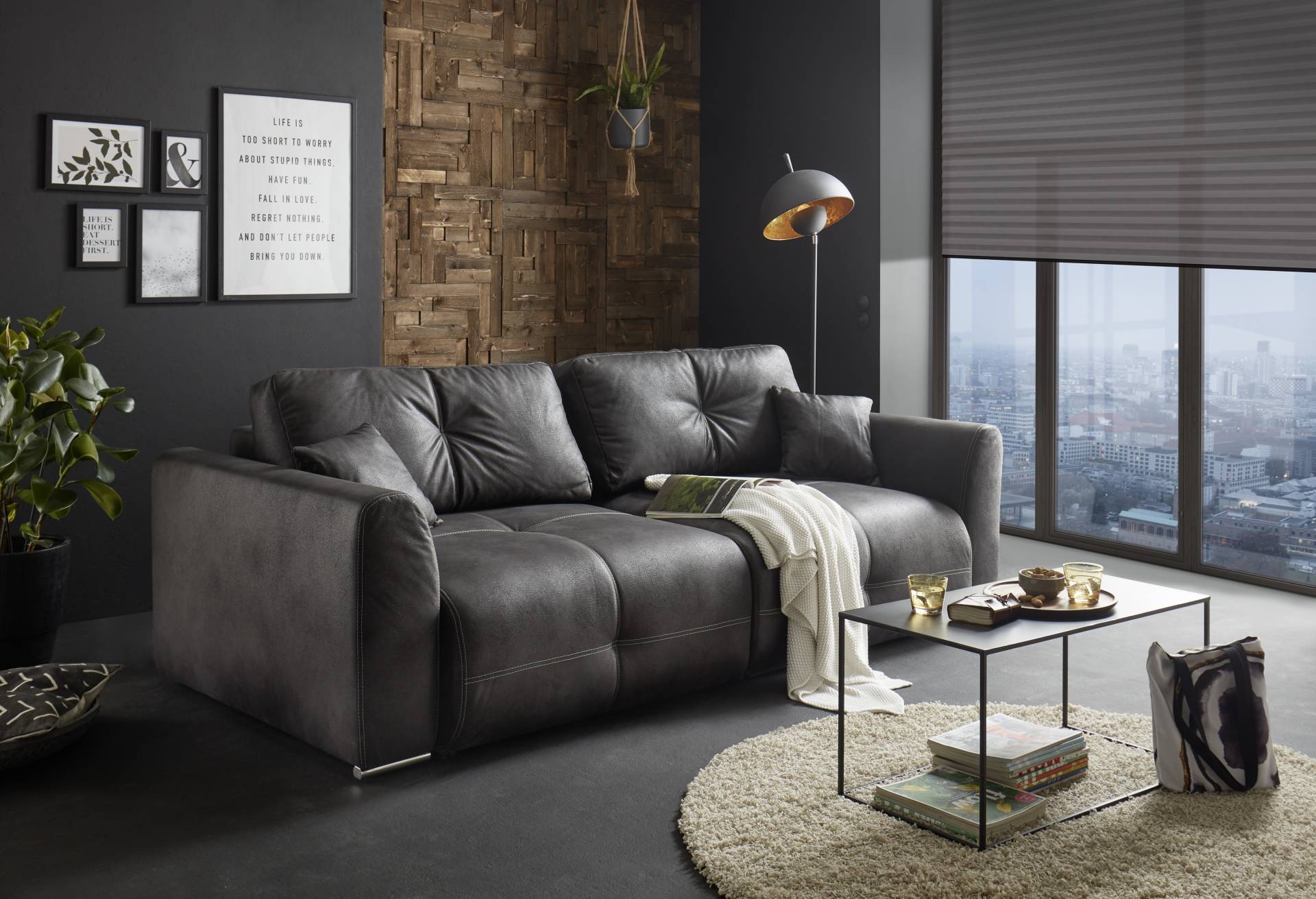 ED EXCITING DESIGN Schlafsofa »Dolan«, mit Bettfunktion und Bettkasten, sowie Rücken- und Zierkissen ED EXCITING DESIGN Schlafsofa »Dolan«, mit Bettfunktion und Bettkasten, sowie Rücken- und Zierkissen von ED EXCITING DESIGN