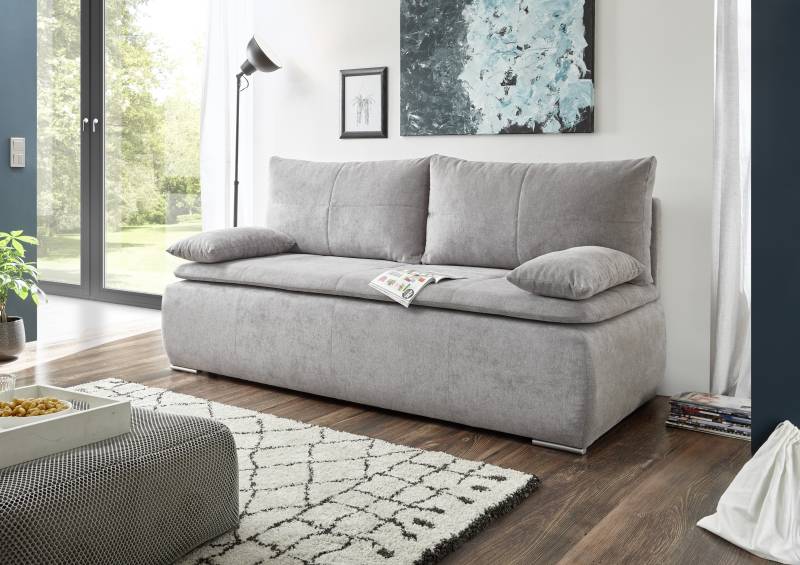 ED EXCITING DESIGN Schlafsofa »Jana«, mit Bettfunktion und Bettkasten, sowie Rücken- und Armlehnkissen von ED EXCITING DESIGN