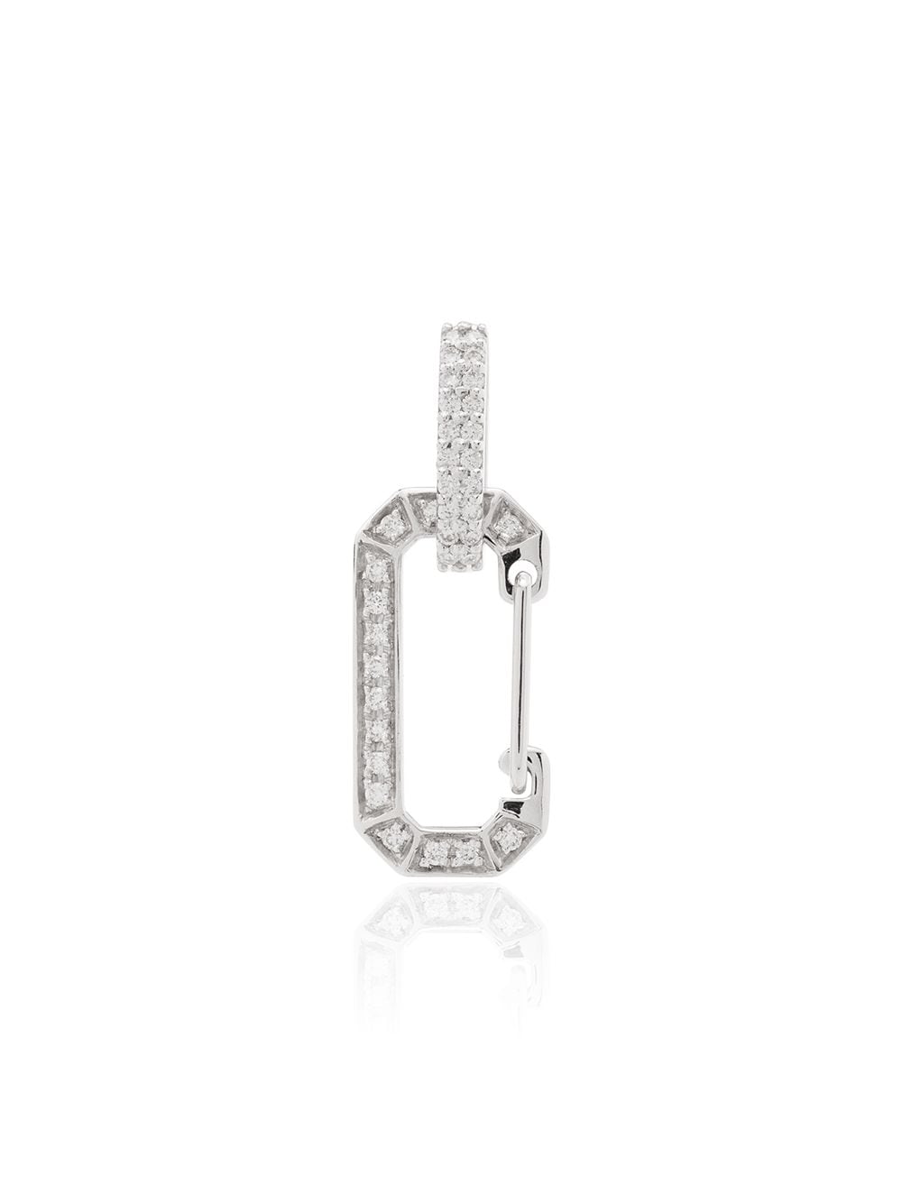 EÉRA 18kt white gold Chiara diamond earring - Silver von EÉRA