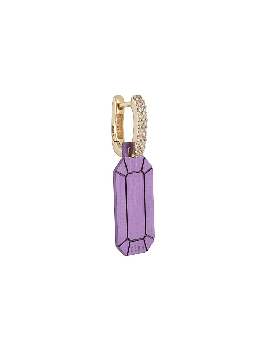 EÉRA Tokyo diamond-embellished single earring - Purple von EÉRA