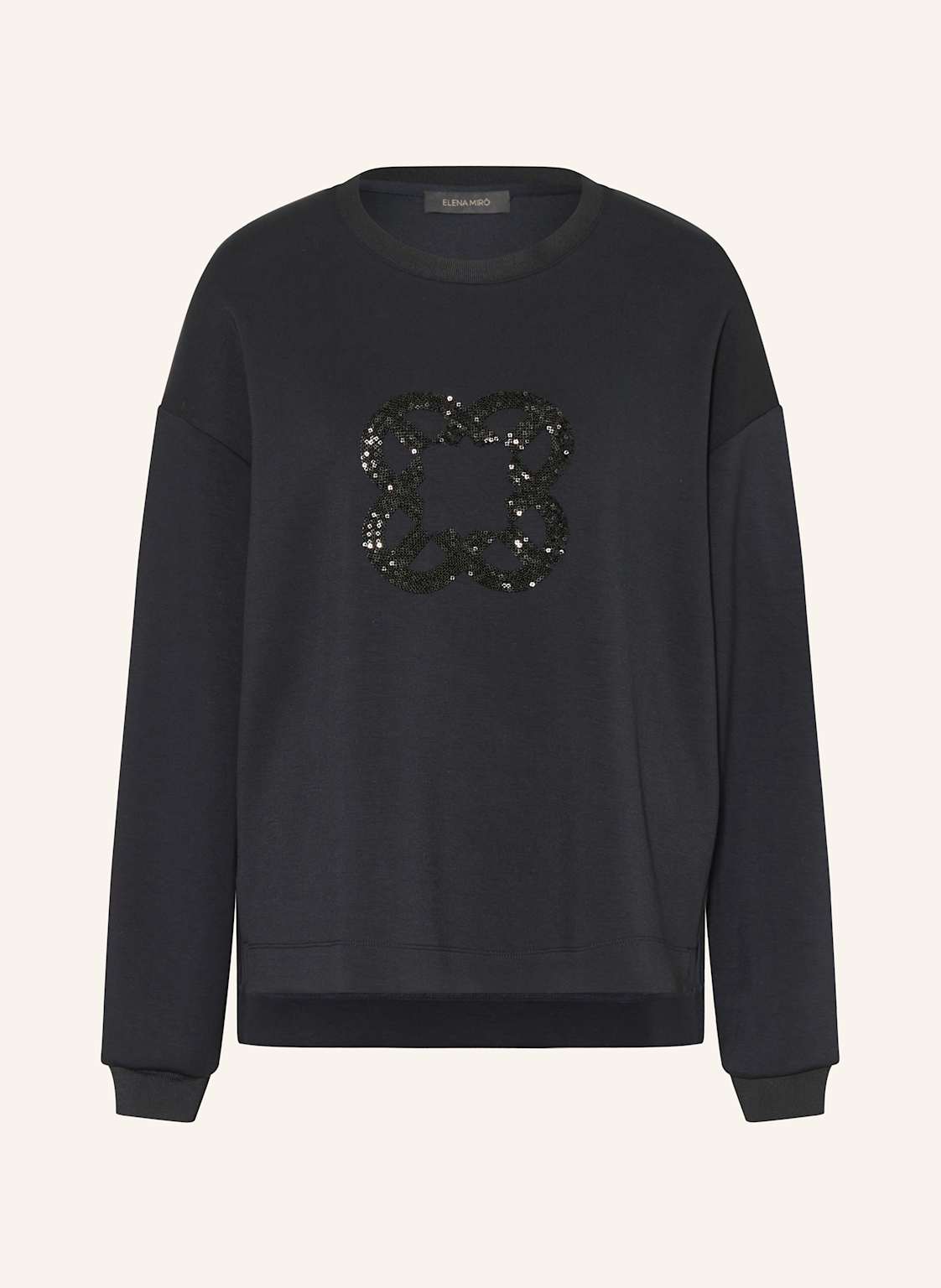 Elena Miro Sweatshirt Mit Pailletten blau Elena Miro Sweatshirt Mit Pailletten blau von ELENA MIRO