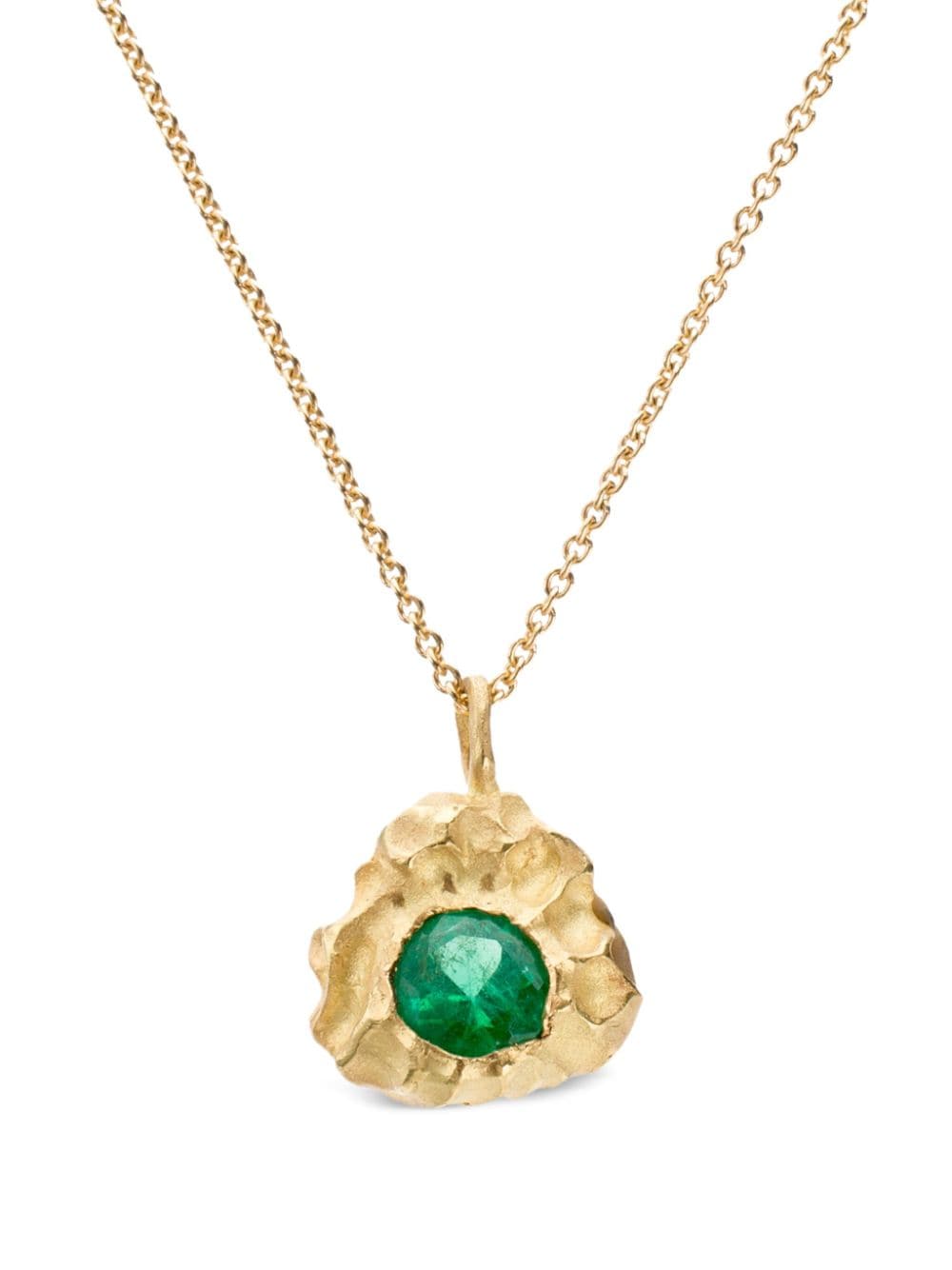 ELHANATI 18kt yellow gold L'amore emerald necklace - Green von ELHANATI