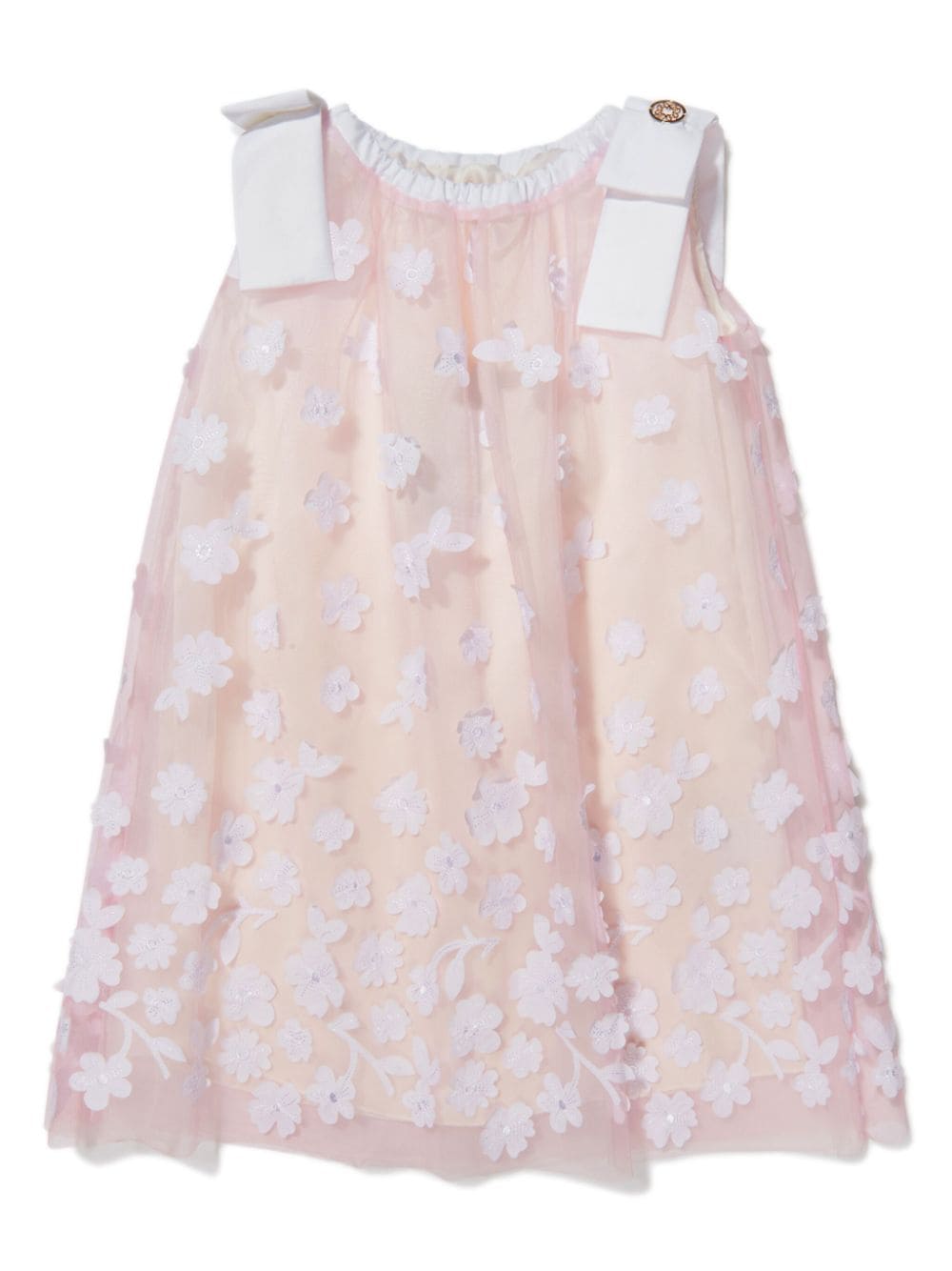 ELIE SAAB JUNIOR floral-embroidery sleeveless dress - Pink von ELIE SAAB JUNIOR