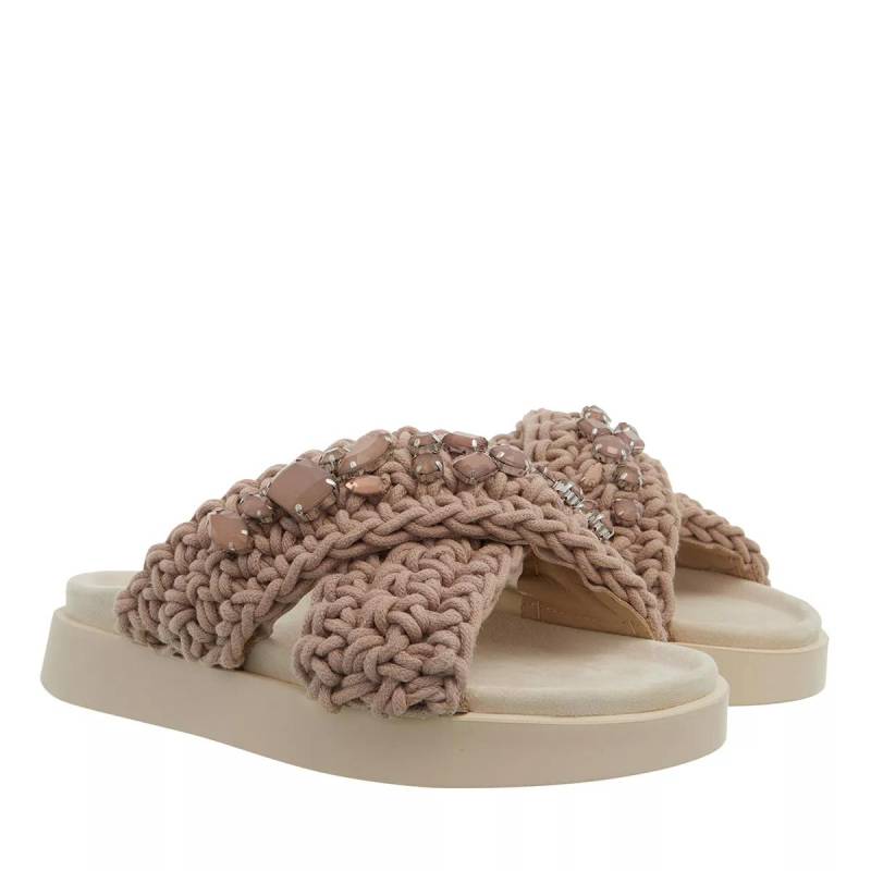 INUIKII Slipper & Pantoletten - Woven Stones - Gr. 36 (EU) - in Taupe - für Damen von INUIKII