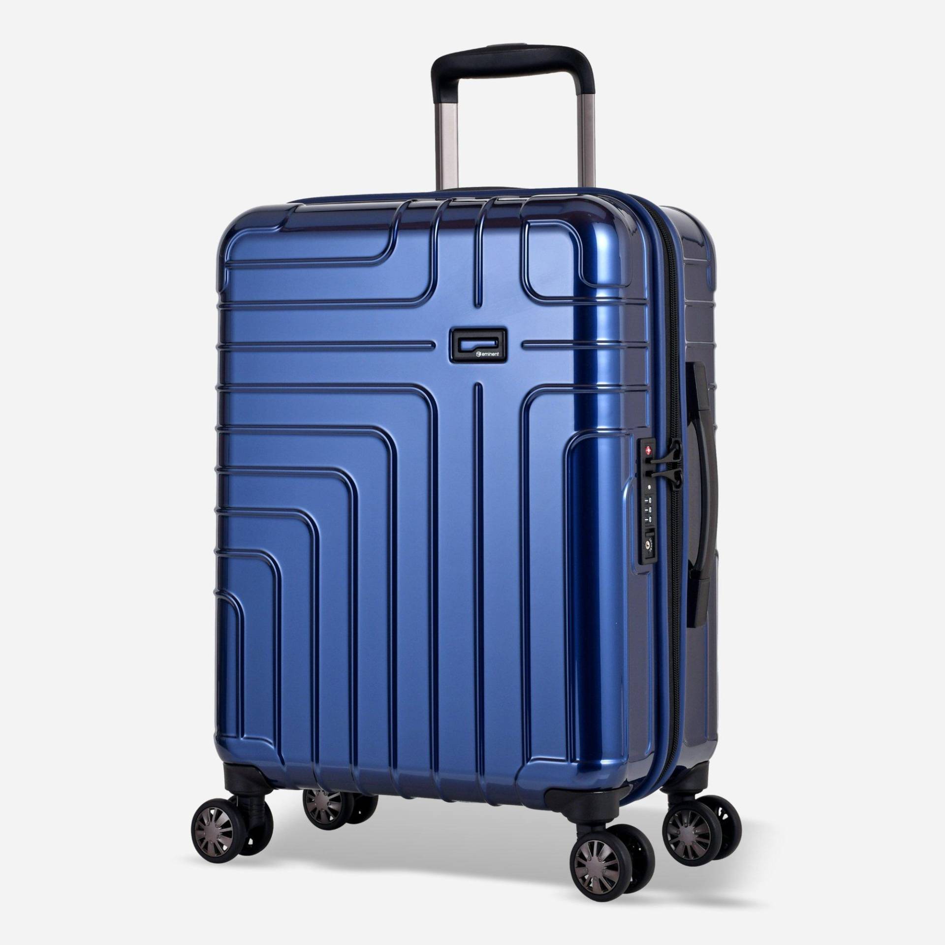 Helios Handgepäck Koffer 4 Rollen Damen Blau 55 CM von EMINENT