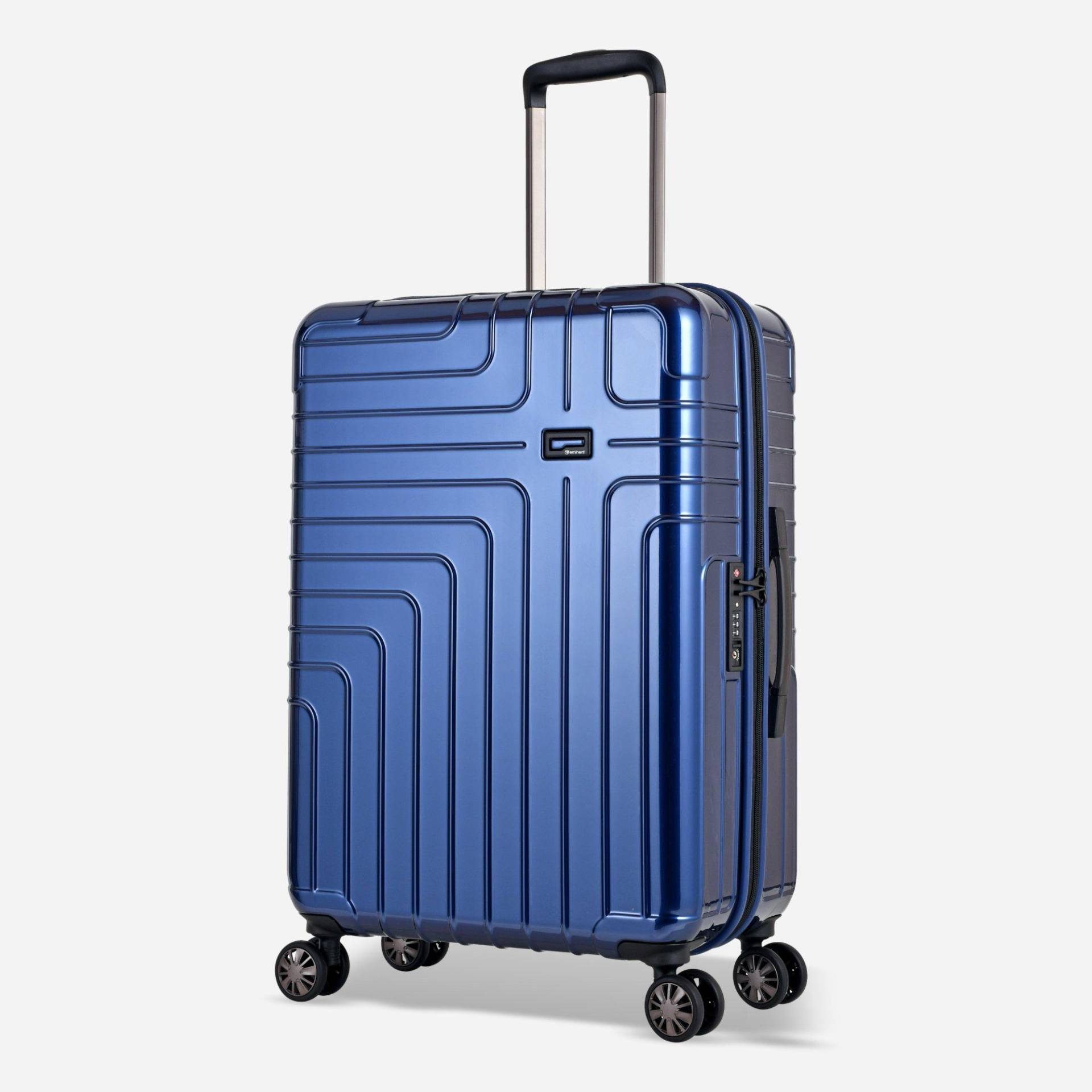 Helios Mittelgroßer Koffer 4 Rollen Damen Blau 65 CM von EMINENT