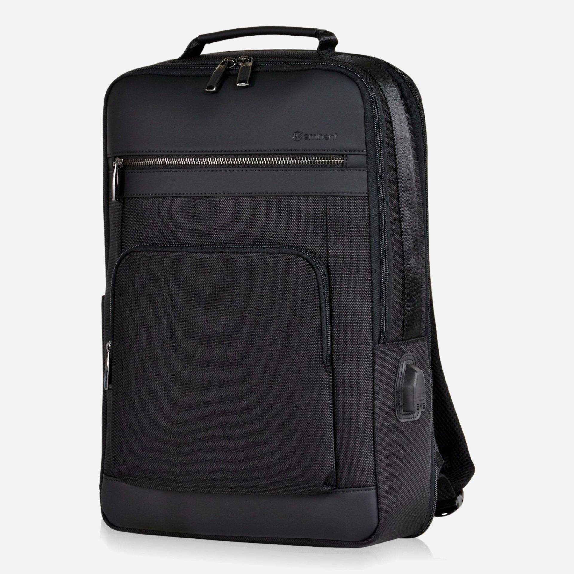 Urban Elite Laptop Rucksack Herren Schwarz ONE SIZE von EMINENT