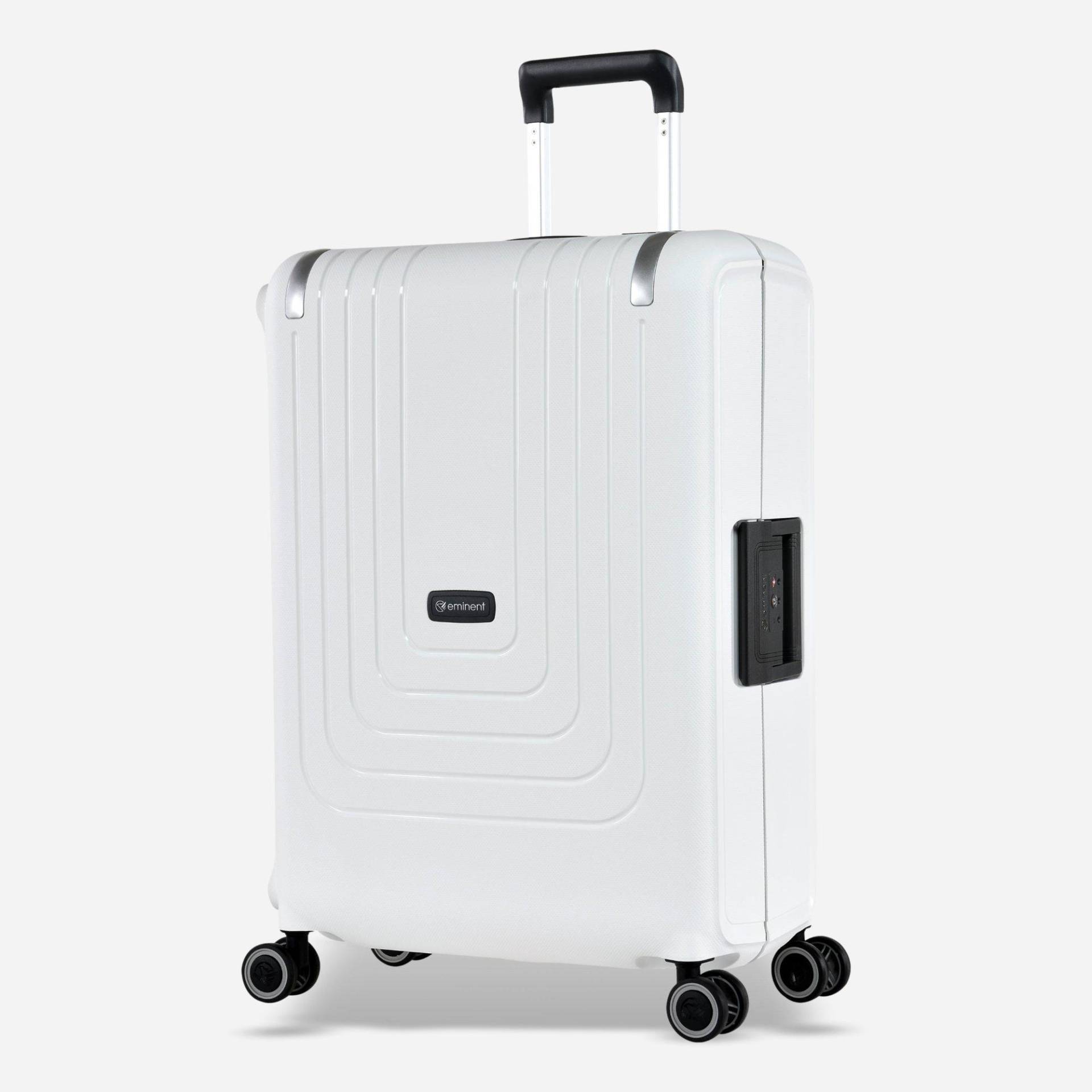 Vertica Mittelgroßer Koffer 4 Rollen Damen Weiss 68cm von EMINENT