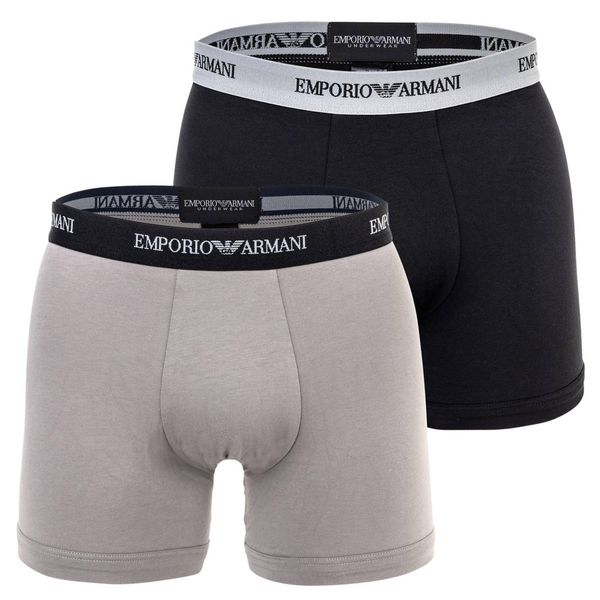 Boxershort 2er Pack Figurbetont Herren Schwarz L von EMPORIO ARMANI