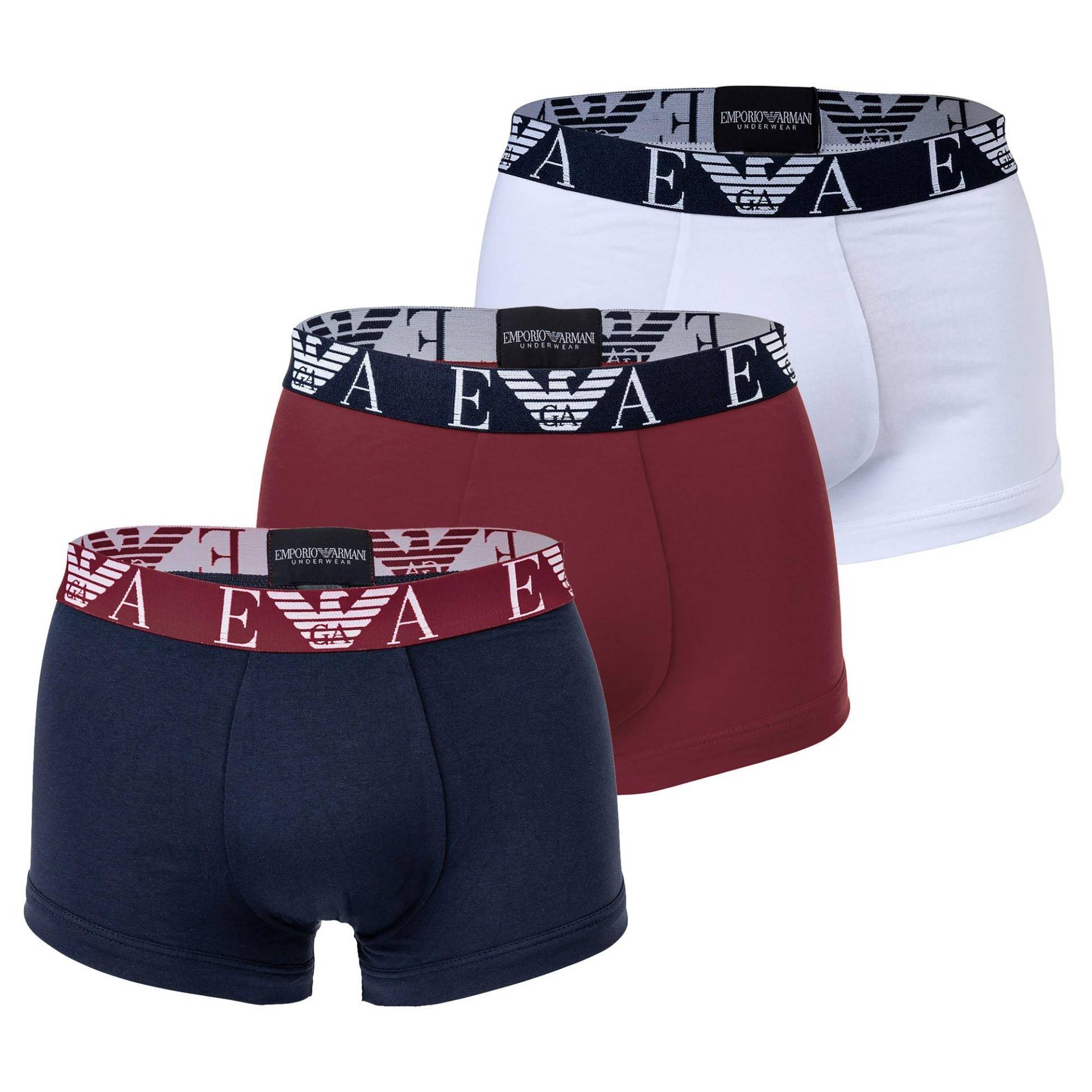 Boxershort Figurbetont-bold Monogram Herren  XXL von EMPORIO ARMANI