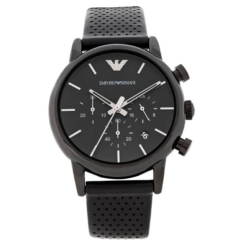 Chronograph Uhr Herren Black 41mm von EMPORIO ARMANI