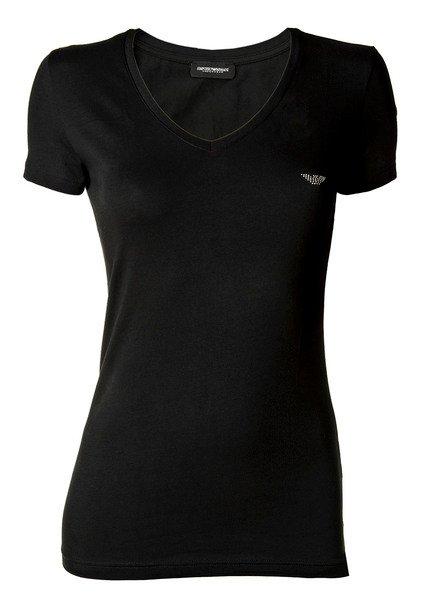 T-shirt Figurbetont Damen Schwarz XL von EMPORIO ARMANI