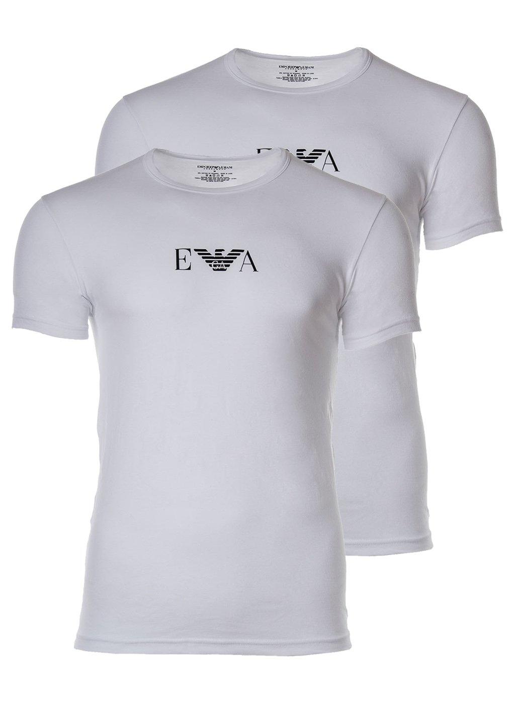 T-shirt 2er Pack Bequem Sitzend Herren Weiss XL von EMPORIO ARMANI