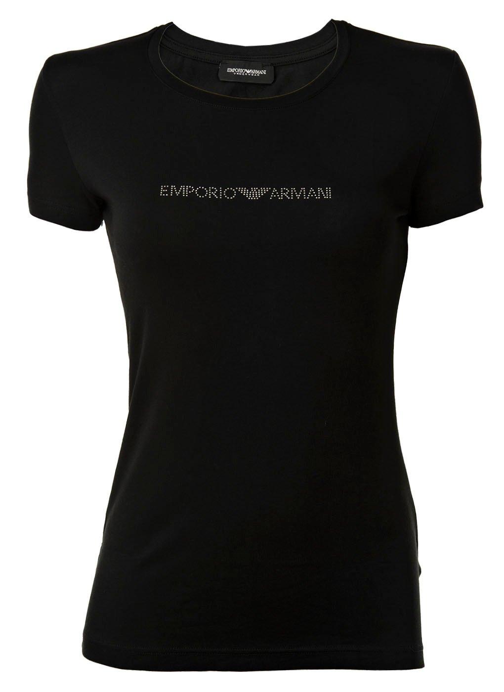 T-shirt Figurbetont Damen Schwarz M von EMPORIO ARMANI