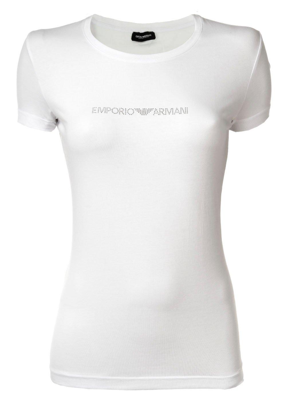 T-shirt Figurbetont Damen Weiss XS von EMPORIO ARMANI