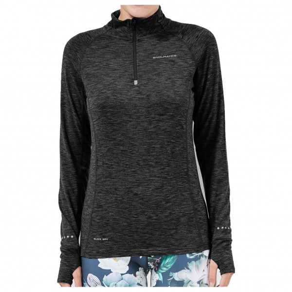 ENDURANCE - Women's Canna V2 Melange Performance Midlayer - Longsleeve Gr 36;38;40;42;44;46 beige;oliv von ENDURANCE
