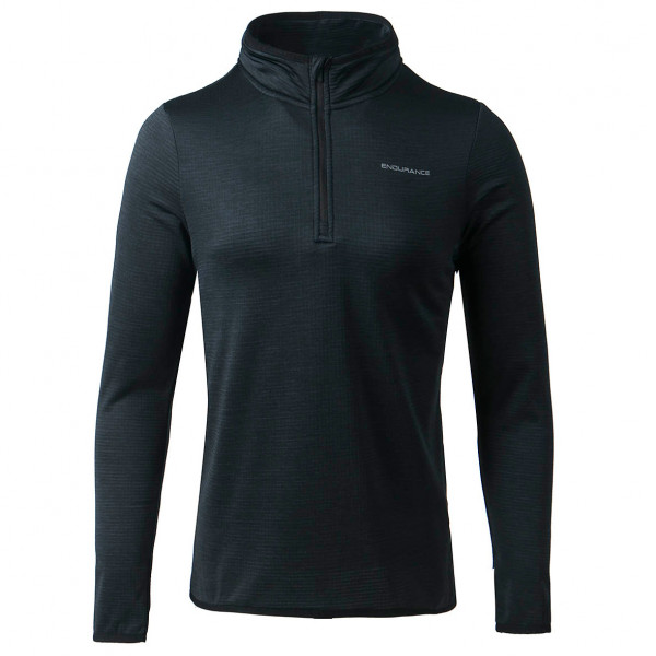 ENDURANCE - Women's Vironic Waffle Melange Loose Fit Midlayer - Fleecepullover Gr 36 schwarz von ENDURANCE