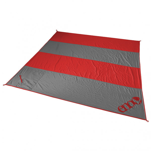 ENO - Islander Blanket - Picknickdecke Gr 190 x 190 cm grau/rot von ENO